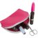 Neceser en tejido satinado fucsia