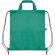 Bolsa mochila RPET Carot con cuerdas ajustables Turquesa