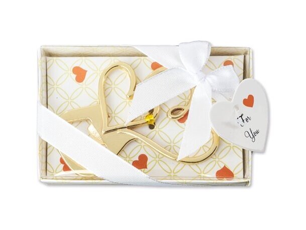 Abrebotellas corazón You&Me en metal pulido con caja regalo detalle 7