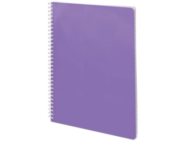 Libreta Livorno A4 con planning semanal y tapa de cartón resistente Lila detalle 6