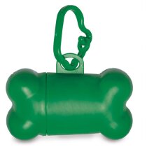 Porta bolsas para mascotas en forma de hueso azul