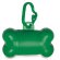 Porta bolsas para mascotas en forma de hueso verde
