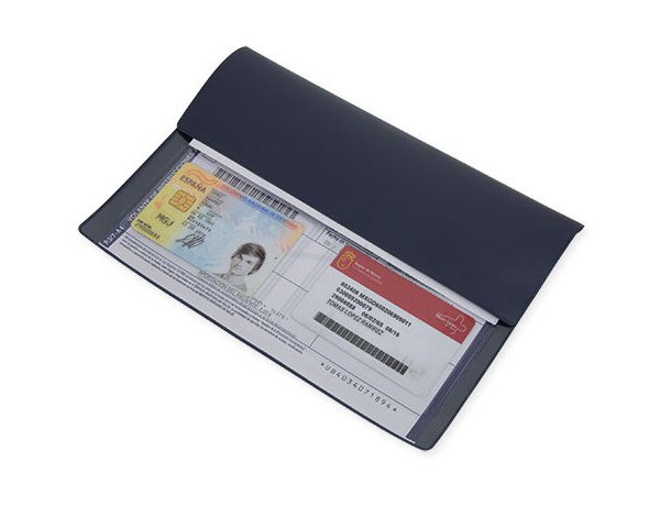 Funda para recetas médicas azul