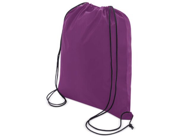 Bolsa mochila con cordones económica lila