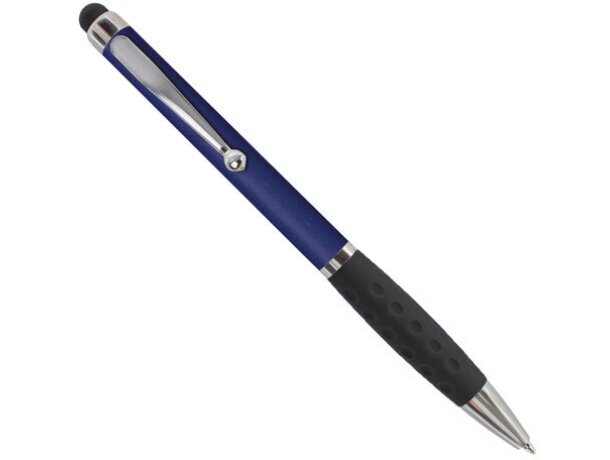 Bolígrafo puntero de plástico con agarre personalizado azul