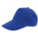 Gorra de 5 paneles en algodón grueso personalizada azul royal
