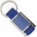 Llavero de metal y correa de nylon personalizado azul royal