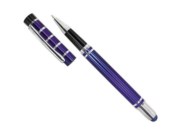 Bolígrafo de metal con lápiz táctil pierre deline barato azul