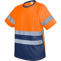 Camiseta alta visibilidad Krz con reflectantes