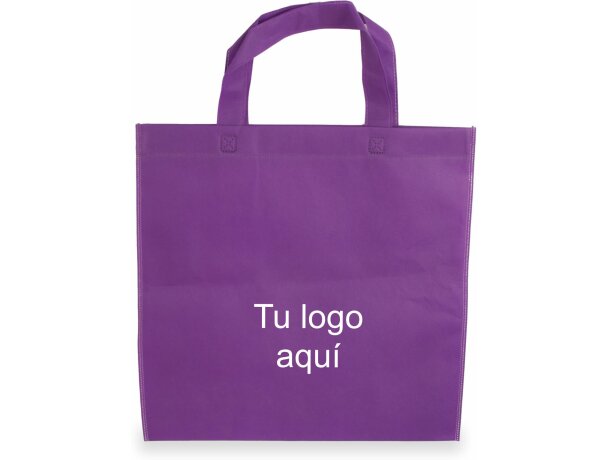 Bolsa non woven economica Lara personalizada lila