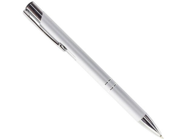 Bolígrafo automático de metal plata