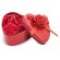 Estuche rosas heart blanco rojo