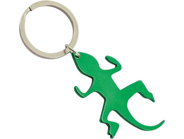 Llaveros met&aacute;lico para empresas en varios colores aluminio Lagarto Ibiza