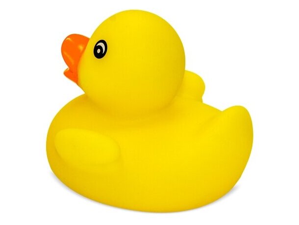 Patito de goma Petri en PVC para baño y diversión infantil Amarilla detalle 1