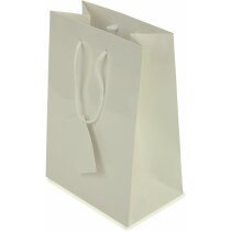 Bolsa plegable de papel para regalo blanca Bolsa plegable de papel para regalo blanca