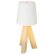 Lámpara Oti con base de madera natural y led táctil recargable detalle 1