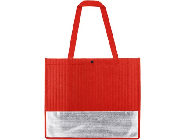 Bolsa lafayette blanco-plata rojo/plata