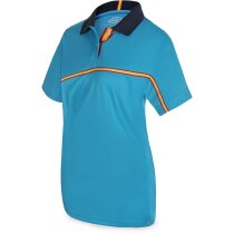 Polo técnico de mujer modelo bandera barato blanco Polo técnico de mujer modelo bandera barato blanco