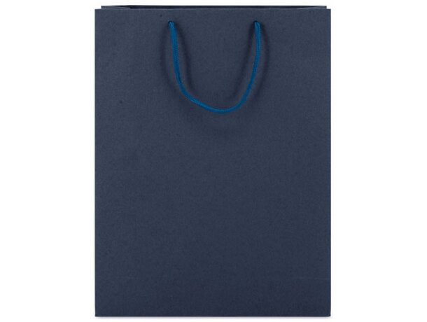 Bolsa de cartoncillo asa loopse Alexia azul marino