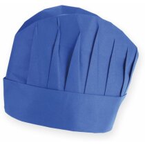 Gorro de cocina ligero y ajustable azul personalizado