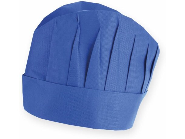 Gorro de cocina ligero y ajustable azul personalizado