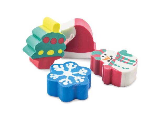 Set gomas navideñas Hal 1 pack