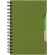 Cuaderno A5 anillas cartón reciclado y RPET Green Life con bolígrafo Verde
