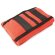 Manta polar de viaje con funda rojo