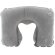 Almohadilla de viaje para cuello personalizada gris