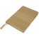 Libreta publicitaria corazón PU 70g plateado 9x12cm