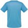 Camiseta Runner adulto poliéster técnico transpirable Azul claro detalle 2