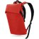 Mochila Conner de poliéster reciclado RPET con cremallera Rojo