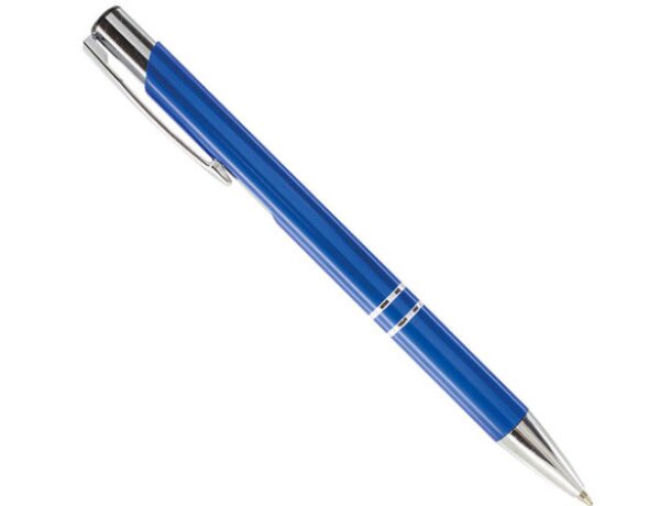 Bolígrafo automático de metal personalizado azul