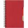Cuaderno A5 anillas cartón reciclado y RPET Green Life con bolígrafo Rojo