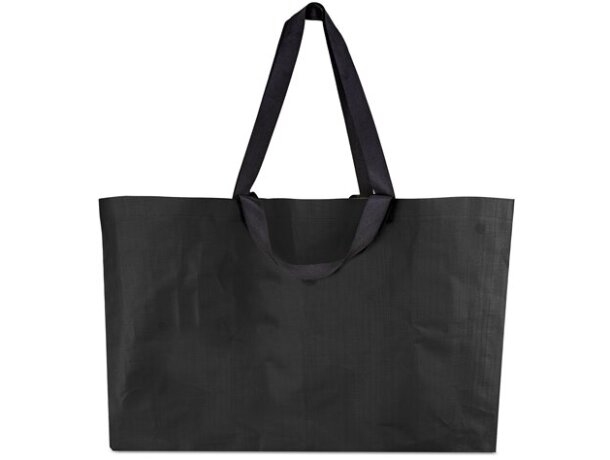 Bolsa polipropileno laminado brillo Merlin gran capacidad Negro detalle 7