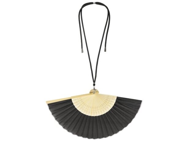 Abanico Beni de bambú y poliéster con cuerda ajustable detalle 1