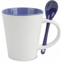 Mug Cerámica Cuchara azul personalizada Mug Cerámica Cuchara azul personalizada