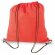 Bolsa saco de nonwoven roja grabada