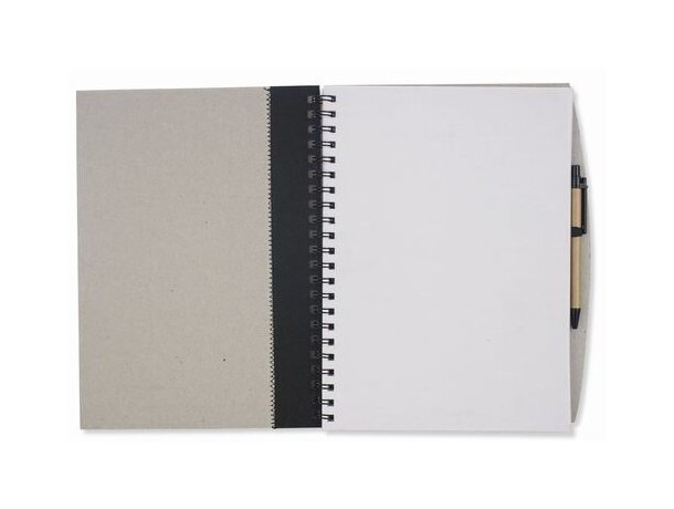 Libreta a4 en cartón ecológico con boligrafo