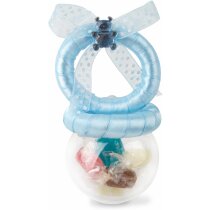 Sonajero celeste o rosa personalizado azul claro Sonajero celeste o rosa personalizado azul claro