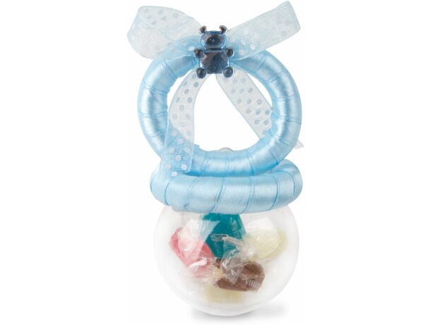 Sonajero celeste o rosa personalizado azul claro Sonajero celeste o rosa personalizado azul claro