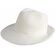 Sombrero de ala ancha en poliester blanco