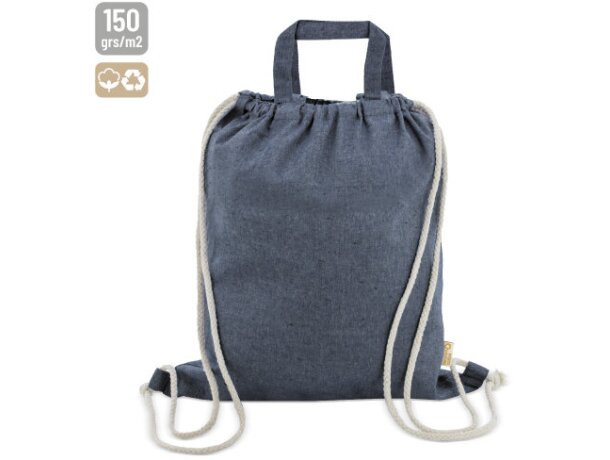 Mochila saco Agra algodón reciclado 150gr baratas cordones detalle 1