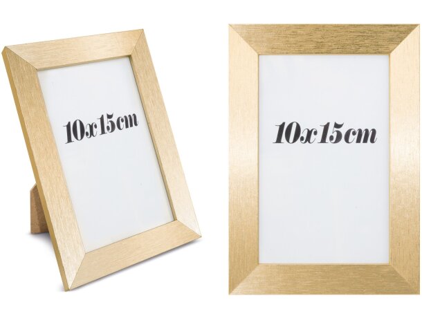 Portafotos Oropel en madera con capacidad para foto 10x15 Plata detalle 7