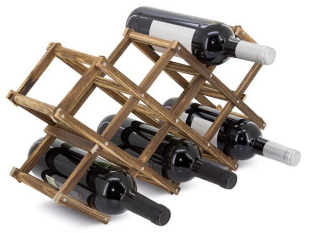 Botellero madera 10 botellas rak