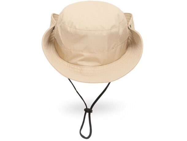 Sombrero ajustable Cairo de microfibra con sistema convertible Piedra detalle 3