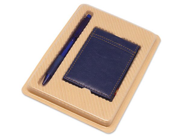 Estuche en crudo para bolígrafo y tarjetero