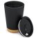 Vaso térmico doble pared con base de corcho Veneza 300ml Negro detalle 13