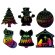 Set adornos navideños Scrapy Christmas con puntero de bambú detalle 1