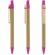 Boligrafo Carton Reclicado Pino Fucsia
